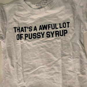 Awful lot of cough syrup shirt and biker short set